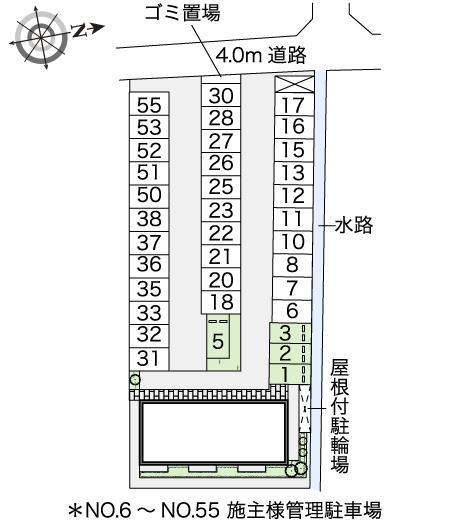 上之島(47615)の駐車配置図