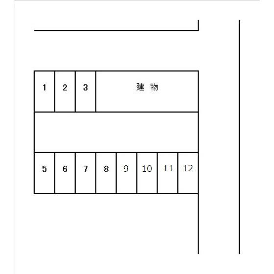 PD田町七丁目岸本駐車場の駐車配置図