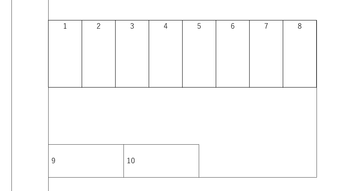 岡田駐車場の駐車配置図