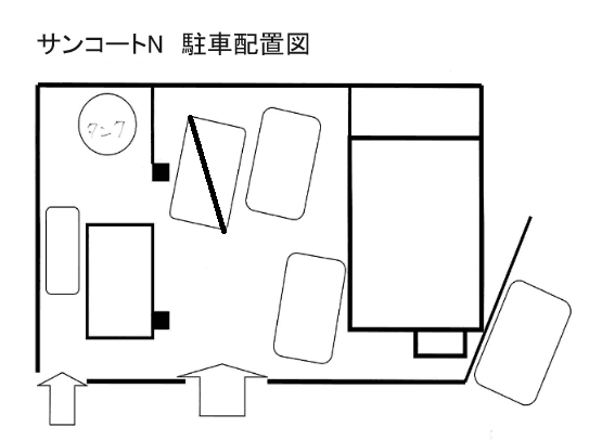 サンコートNの駐車配置図