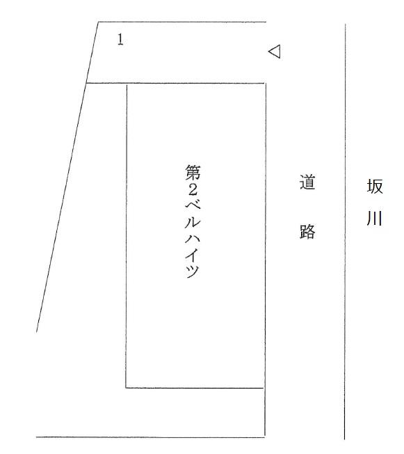 第二ベルハイツ駐車場の駐車配置図