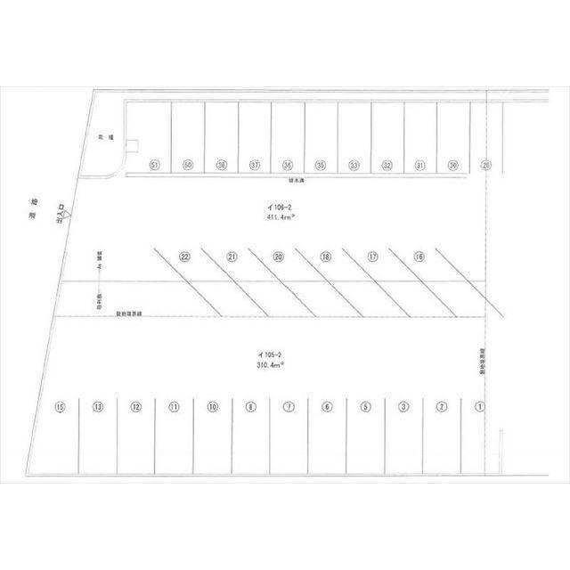 出雲第2駐車場の駐車配置図