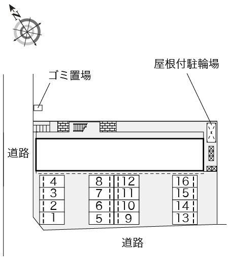 NAKANOⅡ(18362)の駐車配置図