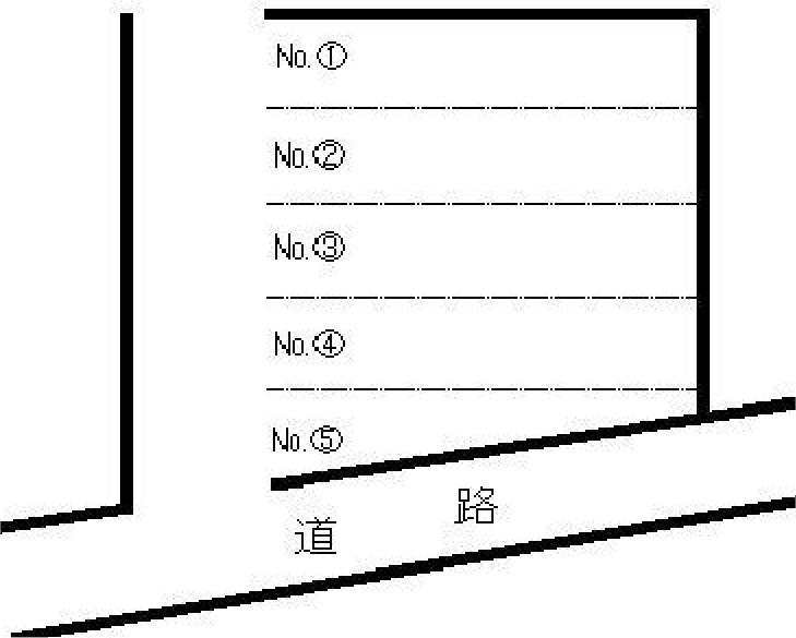 オート・スクウェアー田上2の駐車配置図