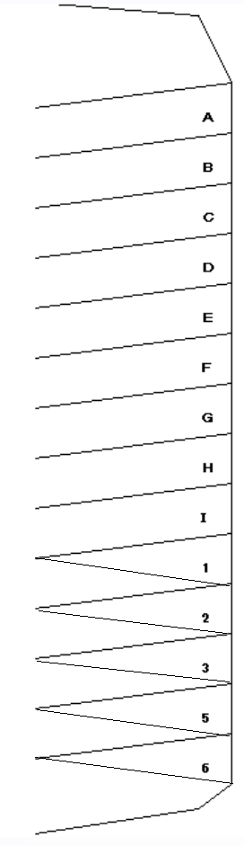 篠原東岩田駐車場の駐車配置図