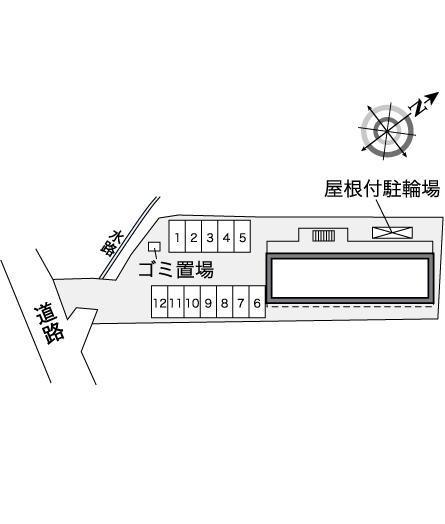 GREEN TURF(35616)の駐車配置図