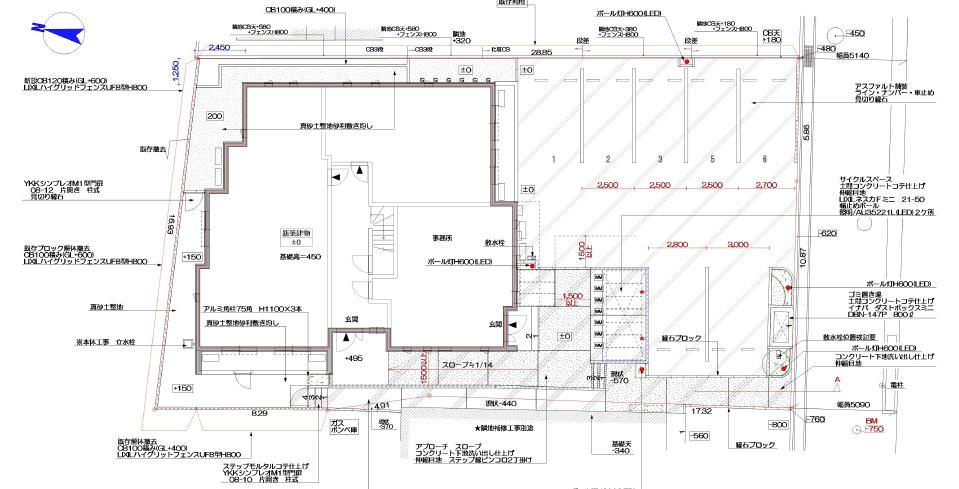 メゾンエミリーの駐車配置図