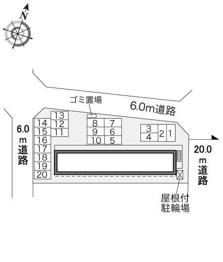 コンフォート寿(33859)の駐車配置図