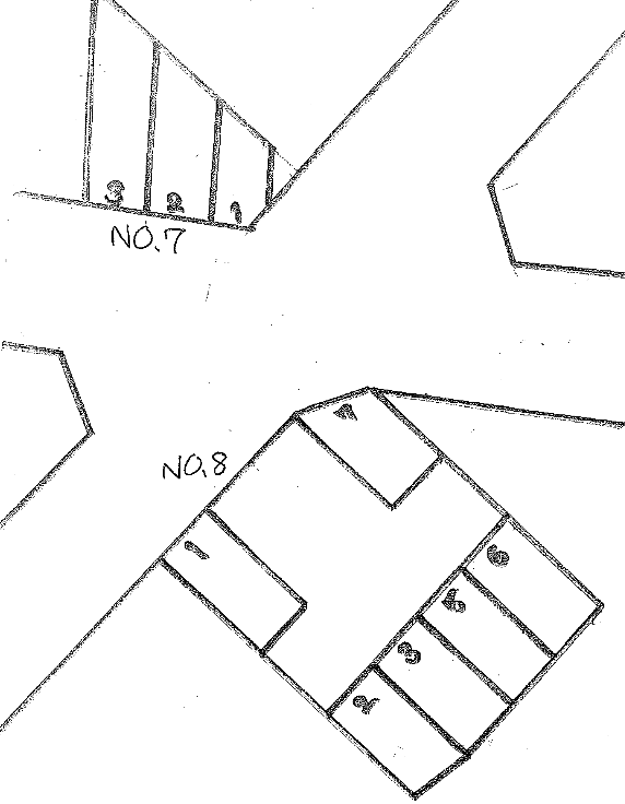 ユーユーガレージNO、8の駐車配置図