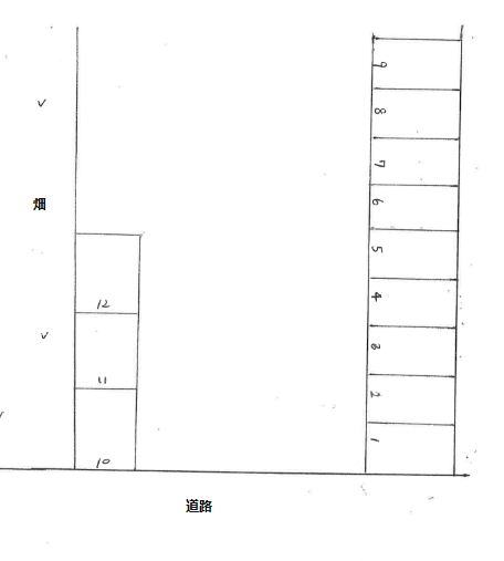 今林駐車場の駐車配置図