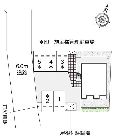 クレストタウンD(52693)の駐車配置図