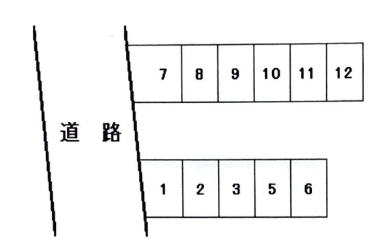 富士見町星之内駐車場の駐車配置図