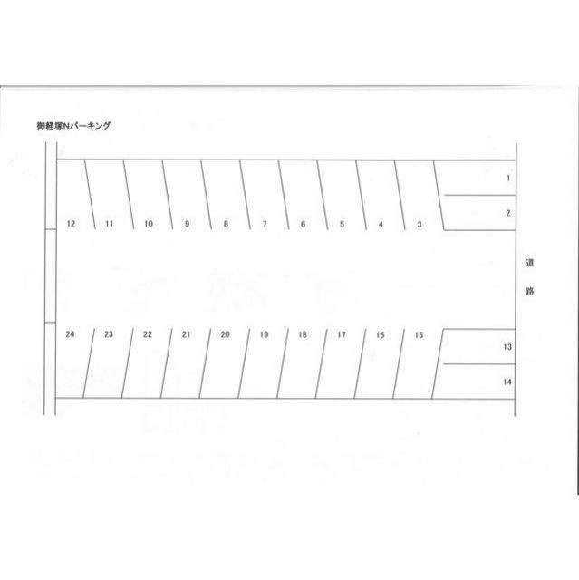 長池Nパーキングの駐車配置図