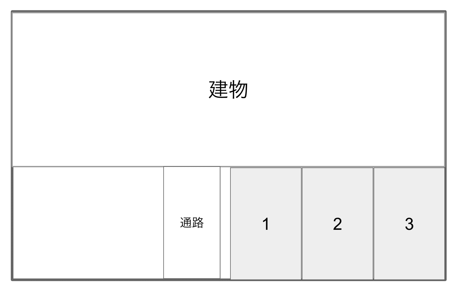 Trusty Residence 天王寺東の駐車配置図
