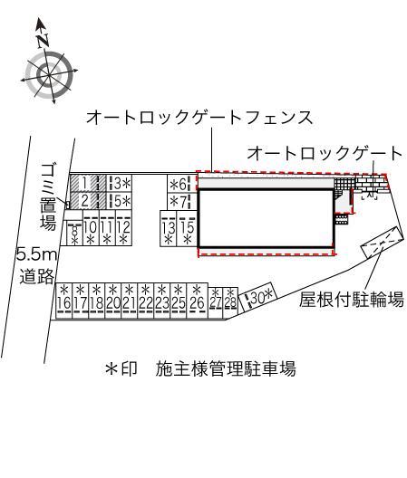曙(46784)の駐車配置図