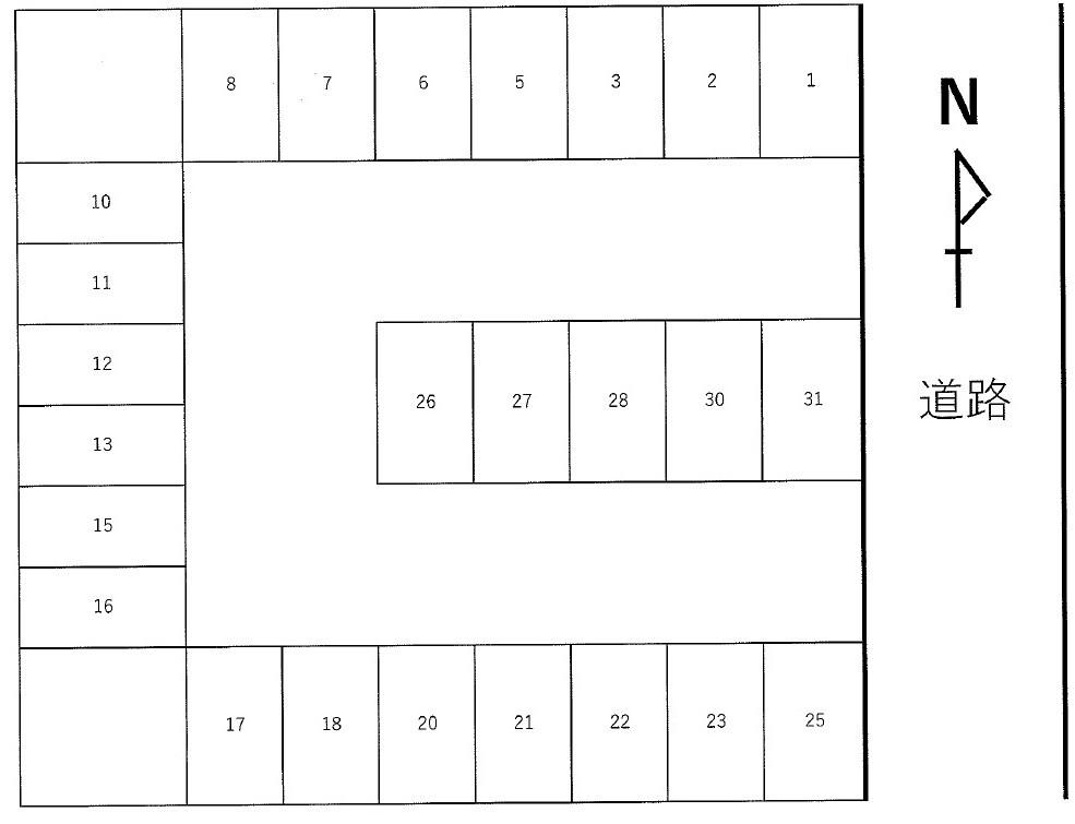 セーフティーパーキングⅡの駐車配置図