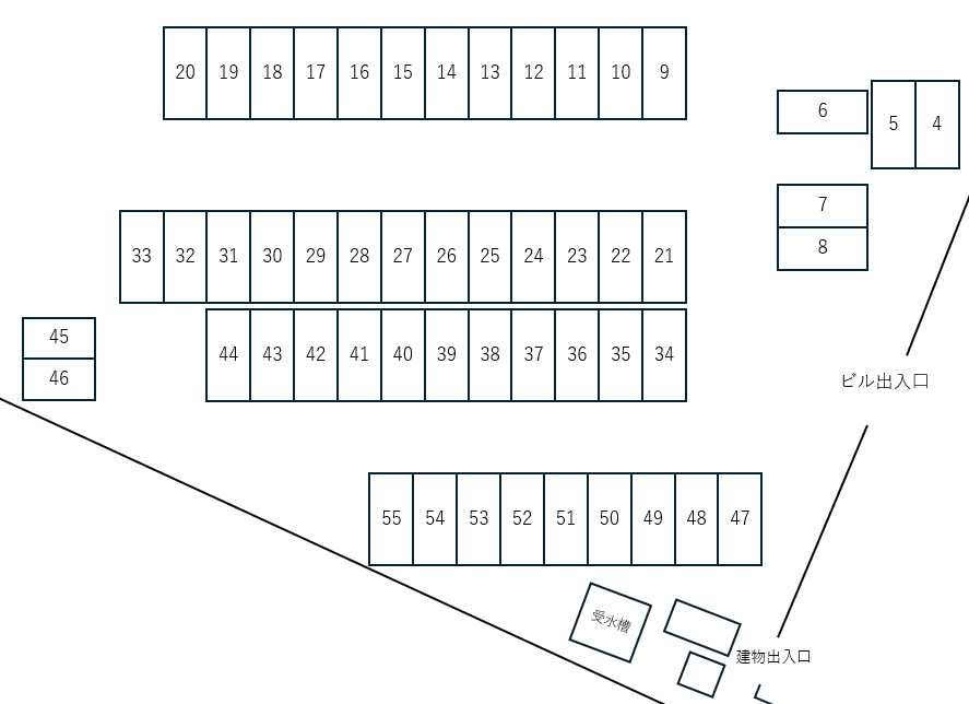 リブリ・First駐車場の駐車配置図