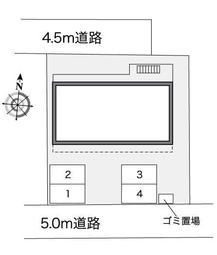 サウスリー(35480)の駐車配置図