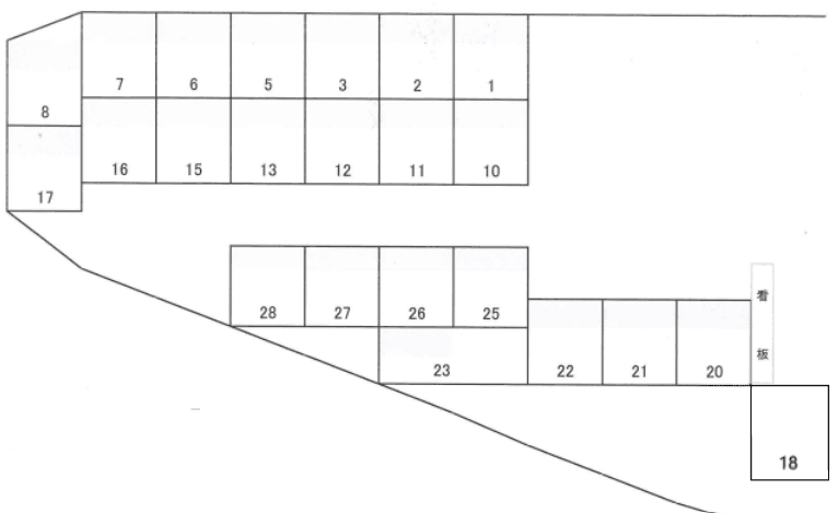 K・Kパーキングの駐車配置図