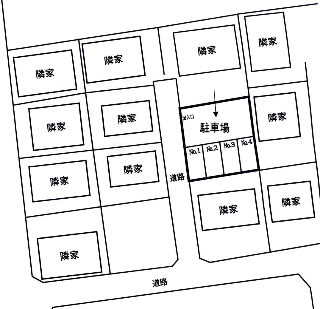 宮崎駐車場の駐車配置図