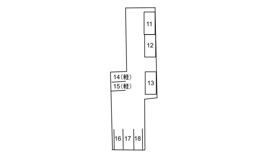 第2KKパーキングの駐車配置図