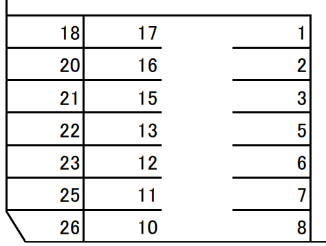 TNパーキングⅢの駐車配置図