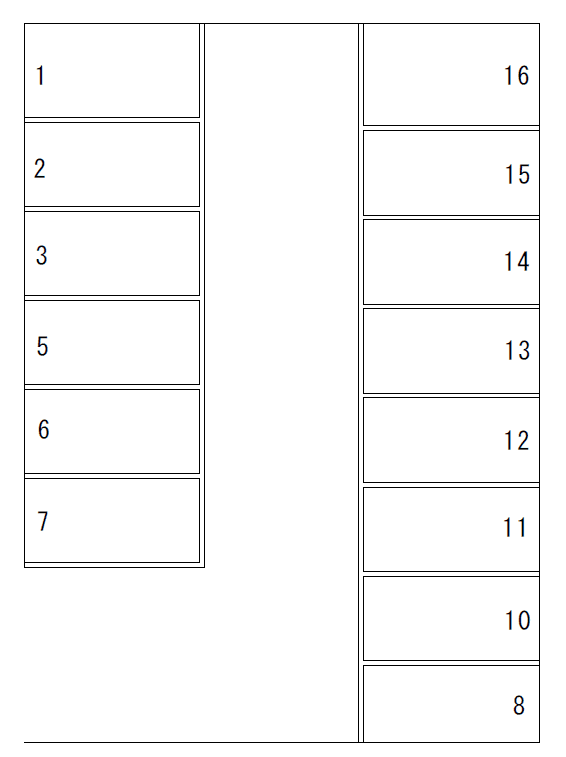 パーキング藤金630-1の駐車配置図