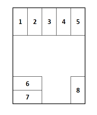 栄町駐車場-KOSUGE-の駐車配置図