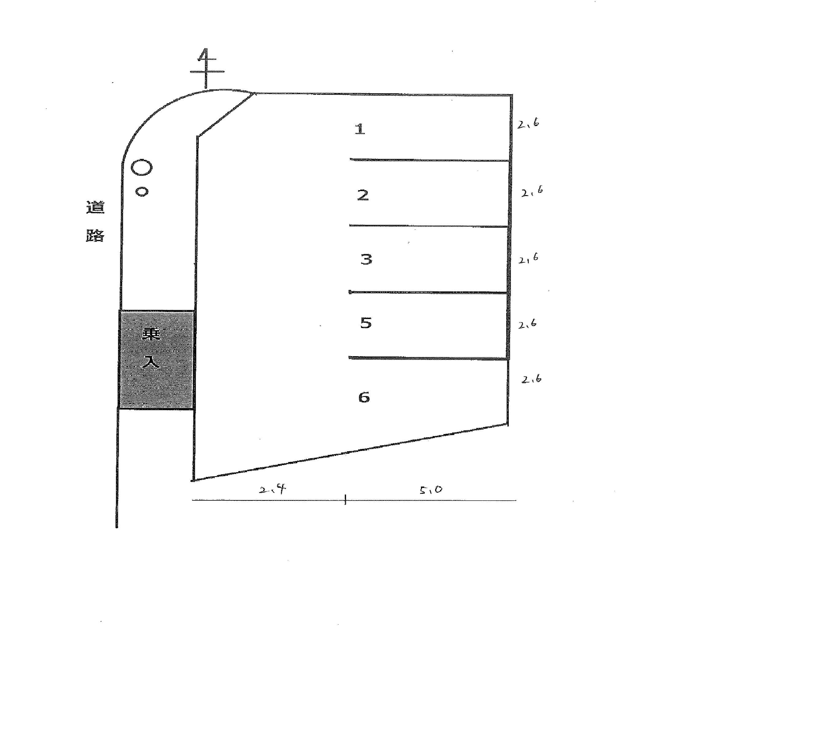 P281の駐車配置図