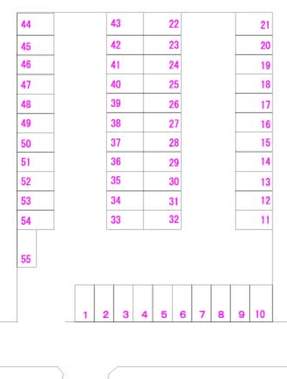 周陽2丁目駐車場の駐車配置図