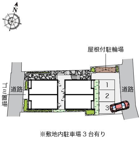 クレイノマイベイサイド8843(57651)の駐車配置図