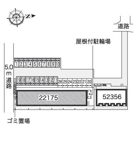 椿舘(22175)の駐車配置図