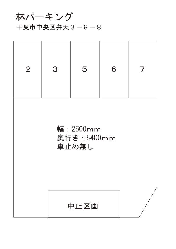林パーキングの駐車配置図