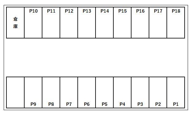ジョイフルランドマークパーキングの駐車配置図