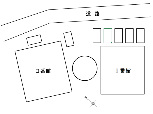 cozy court 千里山田Ⅱ番館の駐車配置図
