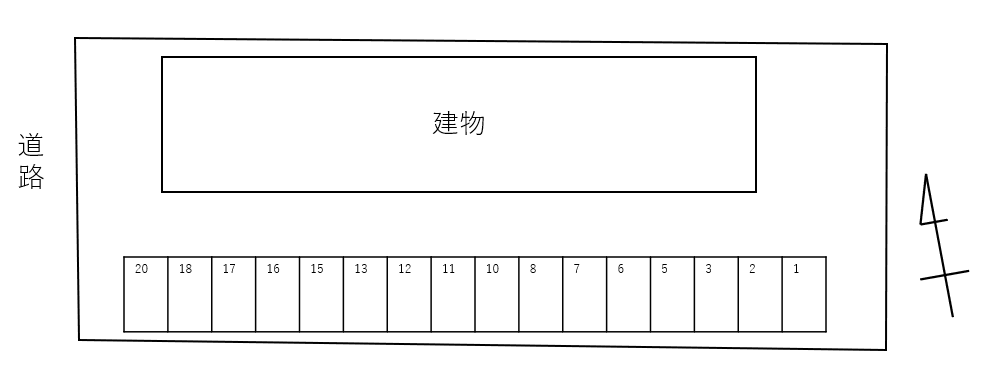 ユニゾンの駐車配置図