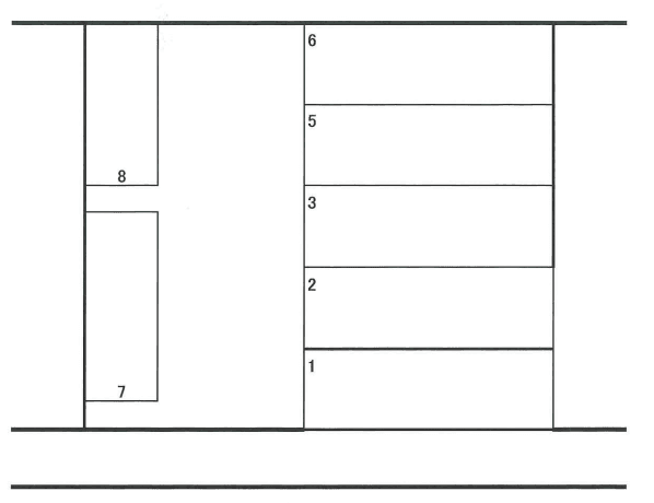 山本(D)駐車場の駐車配置図