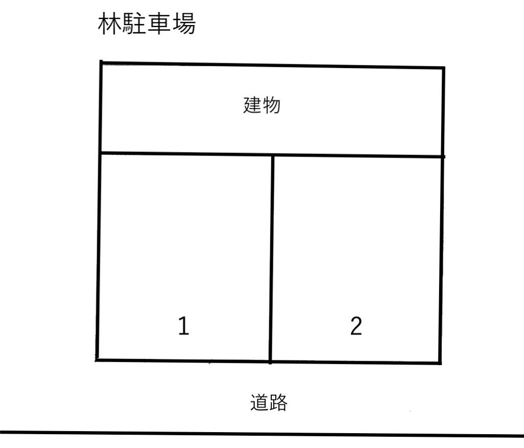 林駐車場の駐車配置図