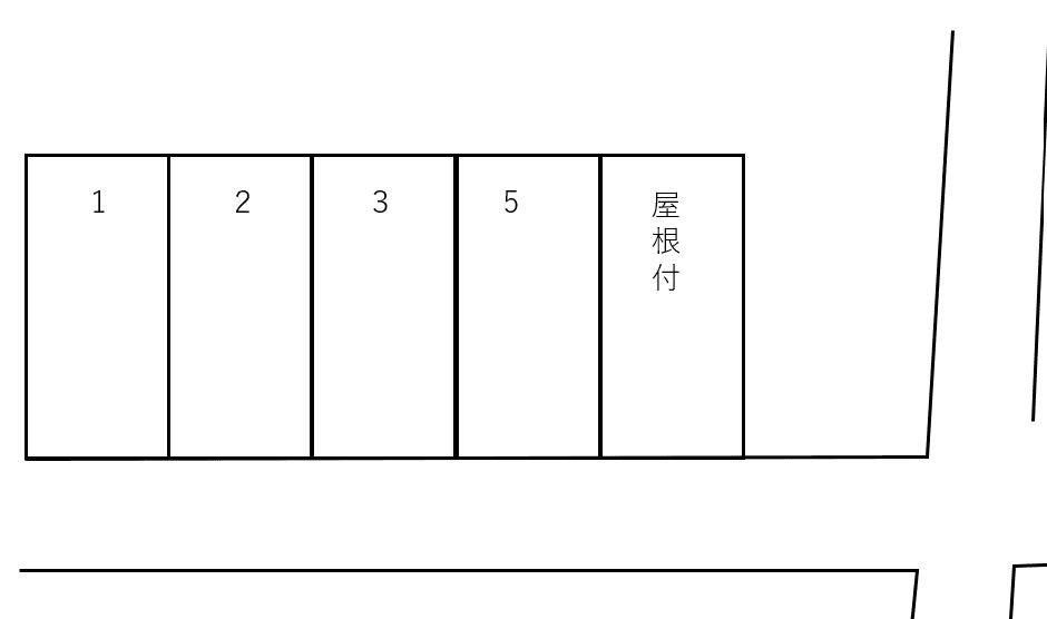 五女子中村駐車場の駐車配置図