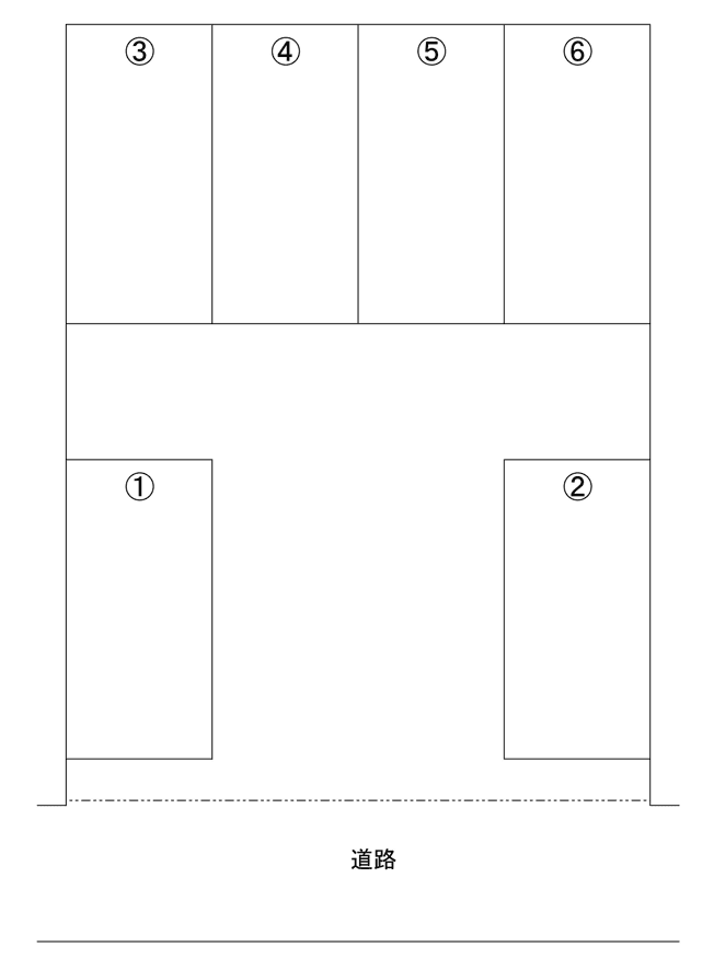 2025.二和東5丁目駐車場の駐車配置図