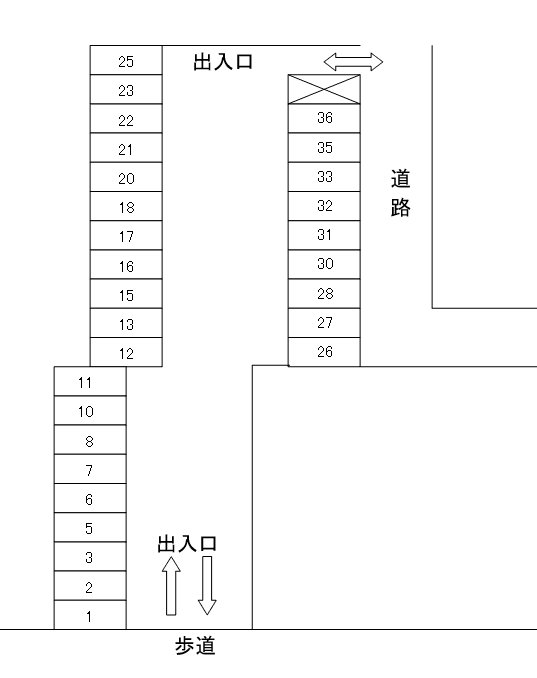 ムーンパーキングの駐車配置図
