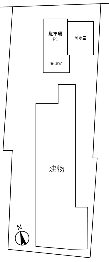 ブライズ大森町の駐車配置図