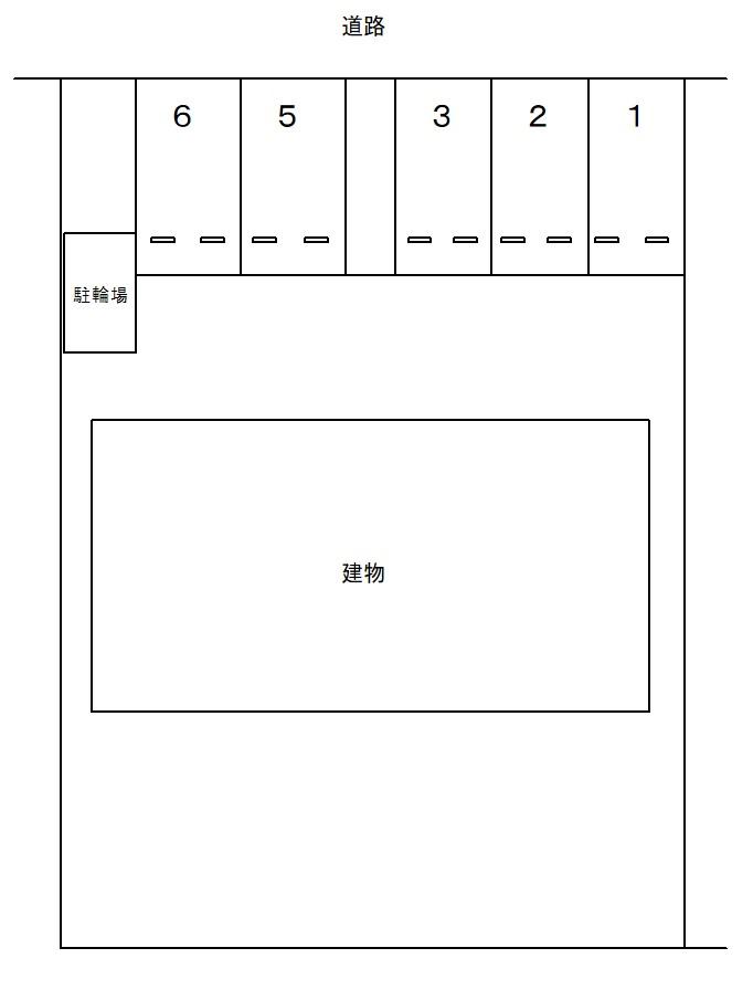 83099DUPLEX 柏原の駐車配置図