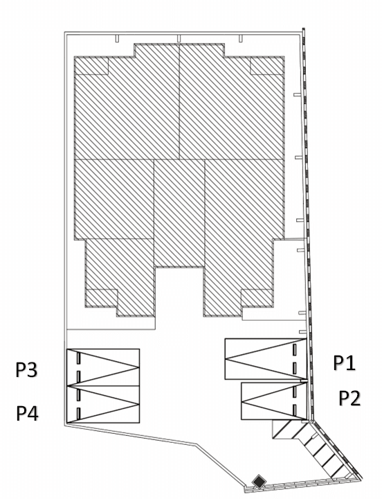 CoCoFlora宇美の駐車配置図