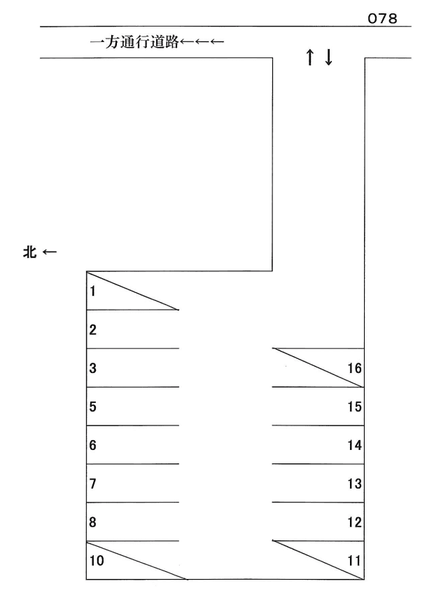 岩倉-78の駐車配置図