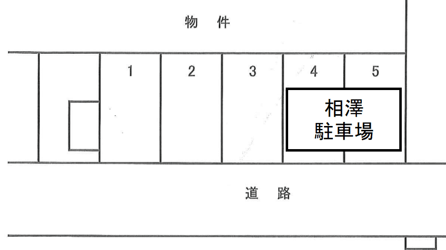 キャロット駐車場の駐車配置図