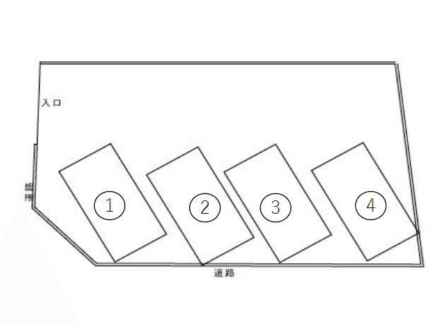 クランクパーキングの駐車配置図