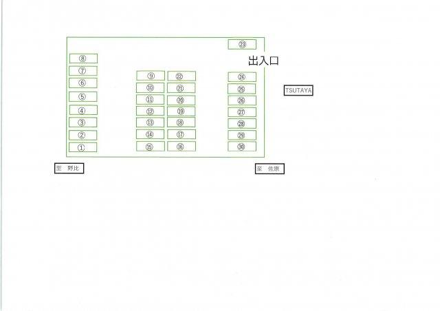アイランドパーキングあわたの駐車配置図