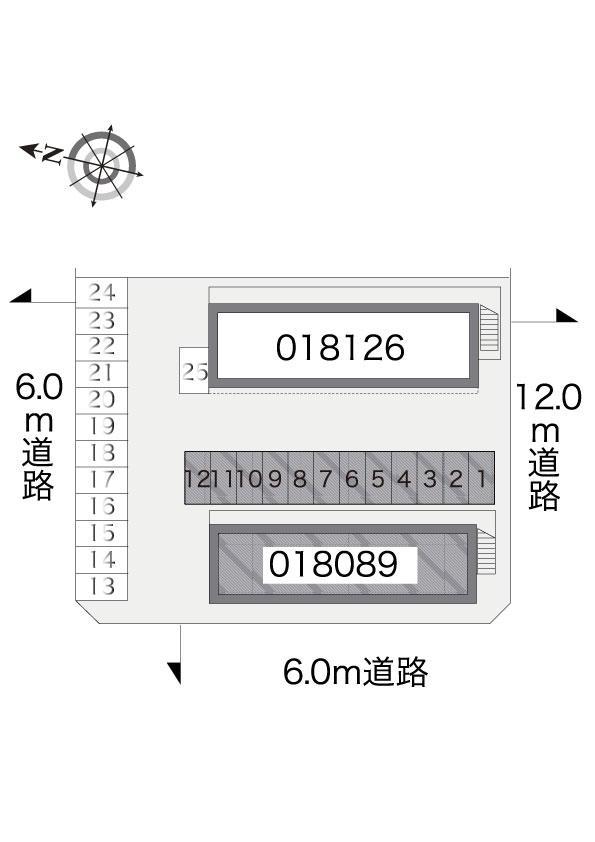 OKU-Ⅰ(18089)の駐車配置図
