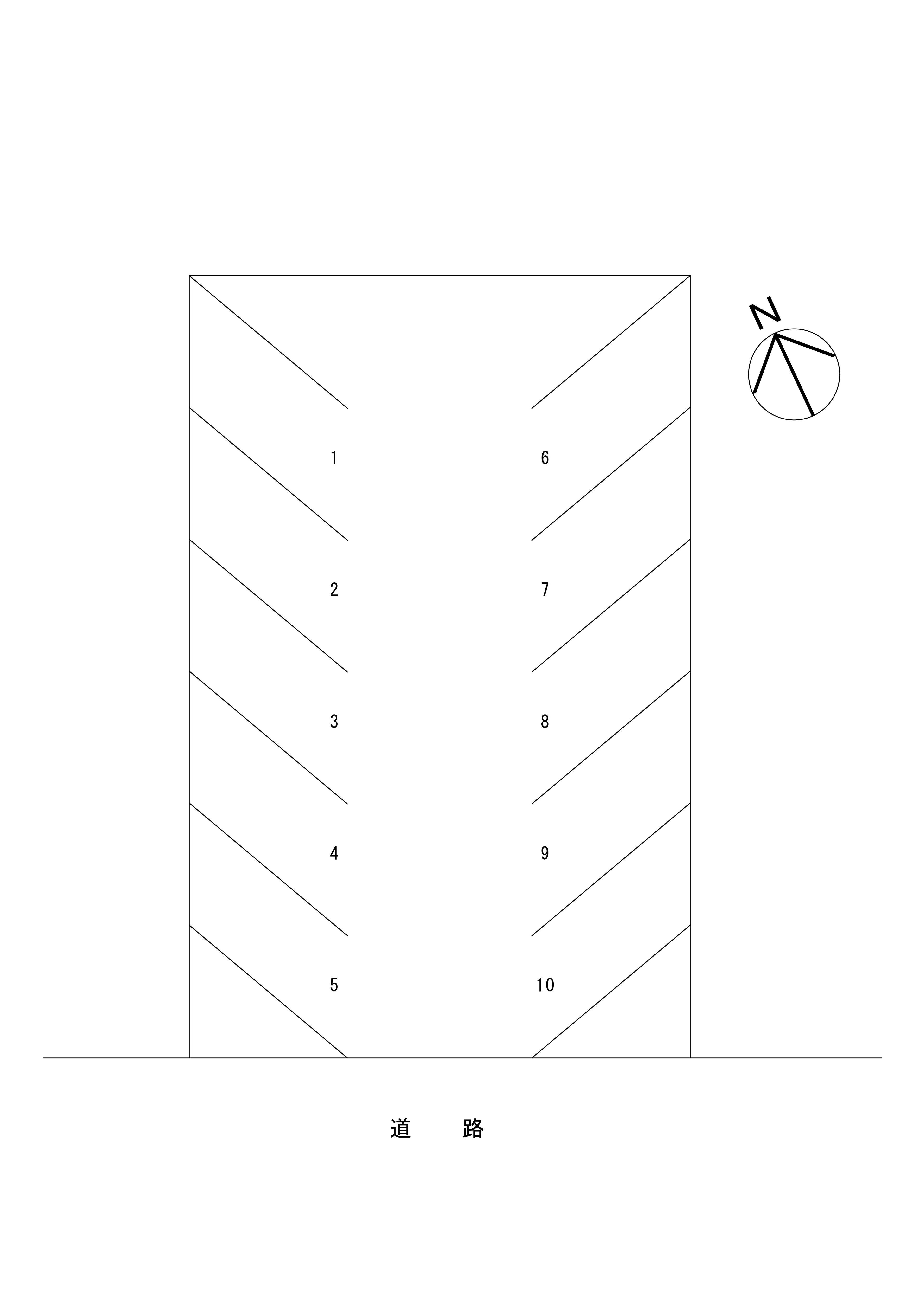 須藤パーキングの駐車配置図